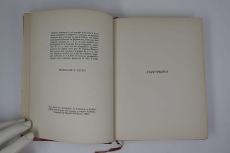 Les coeurs purs : Mary de Cork, Makhno et sa juive, Le thé du capitaine Sogoub. Edition originale. Un des 111 exemplaires réimposés dans le format ...