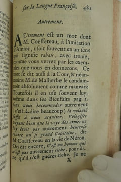 Nouvelles remarques de M. de Vaugelas sur la langue francoise. Ouvrage posthume. Avec des observations de M... (Alemand) avocat au parlement.. Claude ...