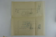 (Automobile) MERCEDES 40 HP. Cahier manuscrit de 28 pages rédigé par un ingénieur, décrivant d'une manière très détaillée les caractéristiques techniques de cette automobile, agrémenté de photos d'époque, de croquis et de coupes techniques sur papier calque. Le cahier est vraisemblablement contemporain de la sortie de ce modèle (1923).  par Anonyme - Image 14