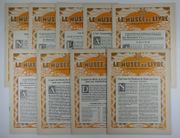 Le Musée du Livre. Bulletin Mensuel. Année complète du numéro 1 à 10, d'Octobre 1928 à juillet 1929 (pas de parution en août et septembre) par Contributions : Roger Devigne, Hilaire Gaudens, H. Morin, Louis Mühlethaler, H. Bourrelier, Daniel Jacomet, Léon Marotte, H.L., Alice-Louis Barthou, G. Degaast, Jean Cassou.  - Image 1