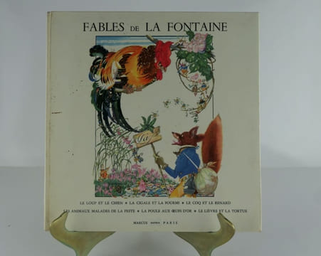 Fables de La Fontaine. Le loup et le chien. La cigale et la fourmi. Le coq et le renard. Les animaux malades de la peste. La poule aux oeufs d'or. Le ...
