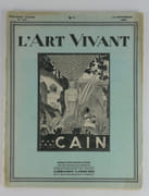 L'ART VIVANT, Revue bi-mensuelle des Amateurs et des Artistes éditée par Les Nouvelles Littéraires. 6e année, n°142 Caïn par Collectif - Image 1