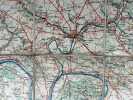 Carte TARIDE des environs de Paris dans un rayon de 50 kilomètres à l'usage des cyclistes, automobilistes, touristes. Echelle 1/100.000e. TARIDE