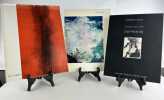 Réunion de 3 catalogues d'exposition : 1/ Zao Wou-Ki - Galerie de France 14 juin - 10 juillet 1960. 52 pages, 24 reproductions dont 2 en couleurs, ...