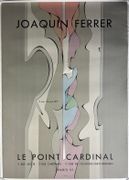 (LITHOGRAPHIE) Affiche de l'Exposition Joaquin Ferrer / Galerie LE POINT CARDINAL 11 mai-fin juin 1971 par Joaquin FERRER  - Image 1