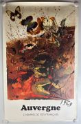 Salvador Dali / Affiche SNCF 1969 / Chemins de fer français / AUVERGNE par Salvador DALI