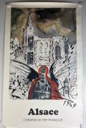 Salvador Dali / Affiche SNCF 1969 / Chemins de fer français / ALSACE par Salvador DALI
