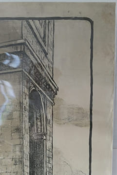 (PREMIERE GUERRE MONDIALE) Affiche Guerre 1914-1918: 4e Emprunt National. "Pour le triomphe Souscrivez à l'emprunt national, les souscriptions sont ...