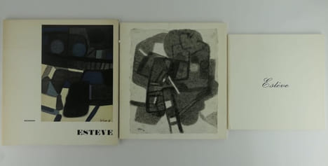 ESTEVE Réunion de 3 catalogues d'exposition : Estève Oeuvres 1919-1978, Château d'Ancy-le-Franc, 9 juin - 16 septembre 1979. Texte de Daniel Abadie. ...