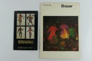 BRAUER Réunion de 2 catalogues d'exposition. 1. Brauer April - May 1969 Marlborough Fine Arte, London.5 reproductions couleur et 6 en NB (marque de mouillure en pied de toutes les pages) // 2. Brauer Galerie Octave Negru, Paris.  10 mai - 10 juin 1977. 9 reproductions couleur. Biographie. Expositions personnelles.  par BRAUER - Image 1