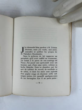 Decalandrier ou de L'Autobus Passy-Bourse à la Poésie pure. Très bel envoi pleine page à Maurice Rat sous forme de poème.. Tristan DEREME