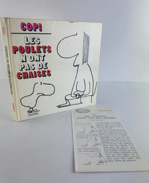 Les poulets n'ont pas de chaises. EXEMPLAIRE SIGNE. . Copi (Raúl Damonte Botana)