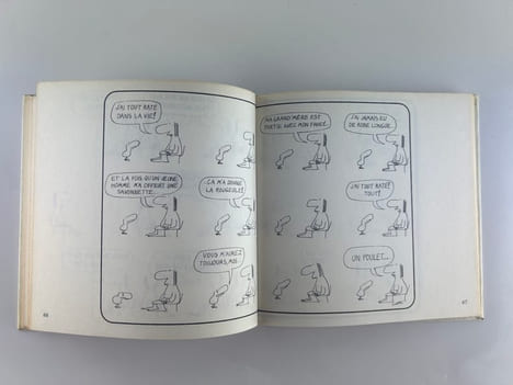 Les poulets n'ont pas de chaises. EXEMPLAIRE SIGNE. . Copi (Raúl Damonte Botana)