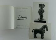 DERAIN. Réunion de 2 catalogues d'exposition. 1. Oeuvre sculpté. Charles Zalber - Gallerie Bellechasse présente les 37 sculptures de A. Derain, du 20 Juin au 15 Octobre 1962. Un des 2000 ex. numérotés. On joint 2 photos NB. Texte Alice Derain. 9 reproductions NB.  2. Derain connu et inconnu. Juin - Septembre 1974, Musée Toulouse-Lautrec, Albi. Préface de Claude Roger-Marx. Texte de Gaston Diehl. 8 reproductions couleur & 7 et NB. 82 numéros présentés.   par André DERAIN - Image 2