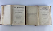 Réunion de deux guides Baedeker. 1/ Italie Septentrionale jusqu'à Livourne, Florence et Ravenne.  Avec 36 Cartes, 36 plans de villes, 10 plans d'édifices et de musées et un panorama. 1913, 18e éd. 2/ L'Italie des Alpes à Naples. Avec 25 cartes, 29 plans de villes, 23 plans d'edifies ou de musées. 3e édition. 1909 par Karl Baedeker - Image 2