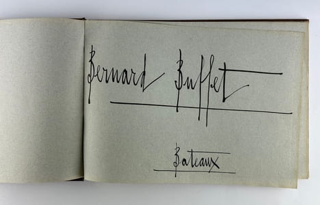 Bateaux. Bernard Buffet. Préface de l'Amiral Georges Cabanier