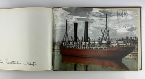 Bateaux. Bernard Buffet. Préface de l'Amiral Georges Cabanier