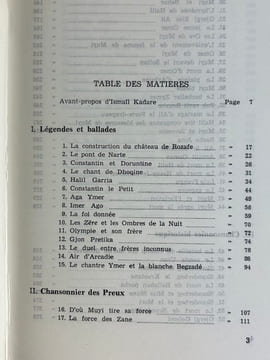 Chansonnier épique albanais. Version française Kole Luka. Avant-propos Ismael Kadaré