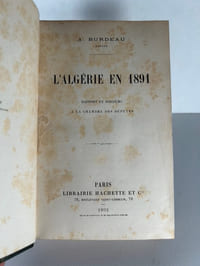 L'Algérie en 1891. Rapport et discours à la Chambre des Députés.