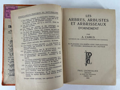 Les arbres, arbustes et arbrissaux d'ornement. 90 planches coloriées, avec explications. 100 figures originales de l'auteur. Encyclopédie pratique du naturaliste XII.