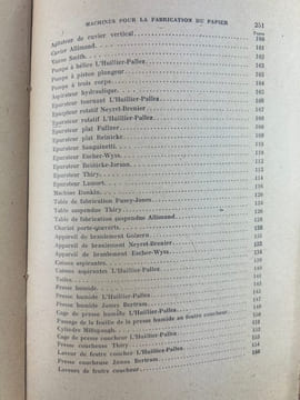 Machines pour la fabrication du papier. Extraits des cours professés à l'Ecole française de papeterie de Grenoble. Généralités sur l'industrie du ...