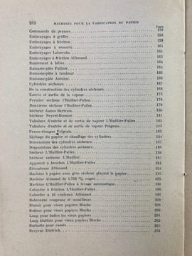 Machines pour la fabrication du papier. Extraits des cours professés à l'Ecole française de papeterie de Grenoble. Généralités sur l'industrie du ...