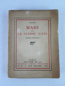 Mars ou la Guerre Jugée. Edition originale.  