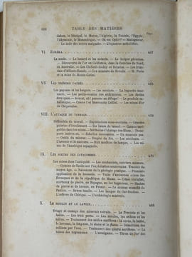 La vie souterraine ou Les mines et les mineurs. Ouvrage illustré de 160 gravures sur bois, de 20 cartes tirées en couleurs et de 10 planches imprimées ...