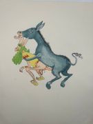 (CURIOSA) ALBERT DUBOUT. Thémis au secours de la légende de Phryné à Abélard. Suite complète de 6 pochoirs érotiques et humoristiques pour accompagner le livre de Raymond Hesse. par Albert Dubout - Image 3