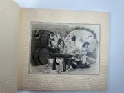 (CURIOSA)  Album anonyme illustré de 15 planches érotico-humoristiques N/B sur fort papier couché contrecollées sur un papier matière. Chaque planche illustre une thématique : La confection, Le salon de coiffure/barbier, La chirurgie, La chasse, Le jardinage, L'orchestre, Le tribunal, La vie monacale, Le cirque, Le bal, L'Orient, La restauration, L'Enfer, La rue, La vie nocturne à Paris. par Anonyme - Image 9