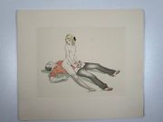 (CURIOSA) Jeunesse. 12 vernis mous coloriés. Tirés à 60 exemplaires aux Amis de l'Artiste.  par André Collot - Image 6