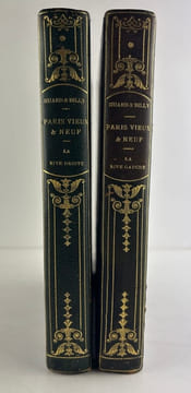 Paris Vieux & Neuf. En 2 volumes : La Rive Gauche, La Rive Droite. Illustrations en noir de Charles Huard. André Billy - Charles Huard
