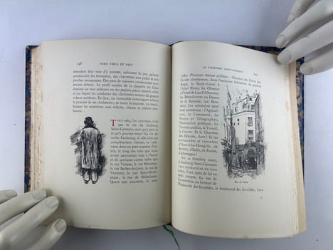Paris Vieux & Neuf. En 2 volumes : La Rive Gauche, La Rive Droite. Illustrations en noir de Charles Huard. André Billy - Charles Huard