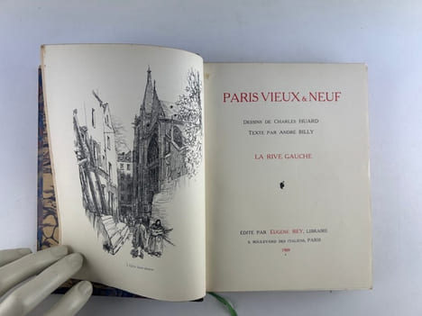 Paris Vieux & Neuf. En 2 volumes : La Rive Gauche, La Rive Droite. Illustrations en noir de Charles Huard. André Billy - Charles Huard