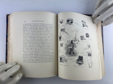 Paris Vieux & Neuf. En 2 volumes : La Rive Gauche, La Rive Droite. Illustrations en noir de Charles Huard. André Billy - Charles Huard