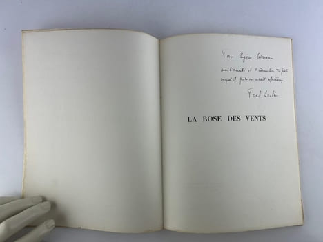 La Rose des Vents. Poème orné de bois gravés par Paul Vera. Envoi à Eugène Marsan. . Paul LECLERE