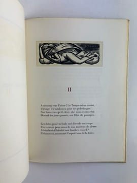 La Rose des Vents. Poème orné de bois gravés par Paul Vera. Envoi à Eugène Marsan. . Paul LECLERE