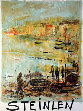 2 affiches STEINLEN lithographiées pour la Galerie Isy Brachot. 24 janvier - 5 février 1963 (imprimerie René Guillard) & 23 Septembre au 5 octobre. ...