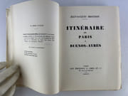 Itinéraire de Paris a Buenos-Ayres.  Edition originale sur vélin de Rives. par Jean-Jacques BROUSSON - Image 2