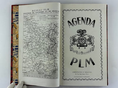 Agenda des Chemins de Fer PLM 1925. Paris - Lyon - Méditerannée.