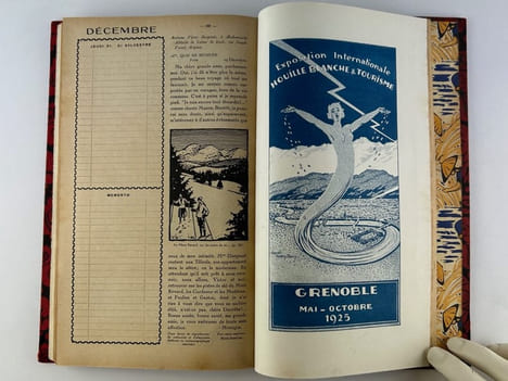 Agenda des Chemins de Fer PLM 1925. Paris - Lyon - Méditerannée.. - Collectif. Textes de Colette, Louis Bertrand, Jules Véran, John Grand-Carteret, ...