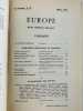 Revue Europe 527. Mars 1973. Le ciel et  nous. Copernic (1473-1973). Revue Europe. Collectif