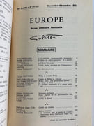 Revue Europe 631-632. Novembre-décembre 1981. Colette par Revue Europe. Collectif - Image 2