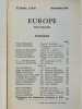 Revue Europe 358-359 Février - Mars 1959 Littérature des Etats-Unis. Revue Europe. Collectif