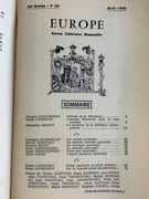 Revue Europe 588. Avril 1978. Macédoine, littérature et arts. par Revue Europe. Collectif - Image 2
