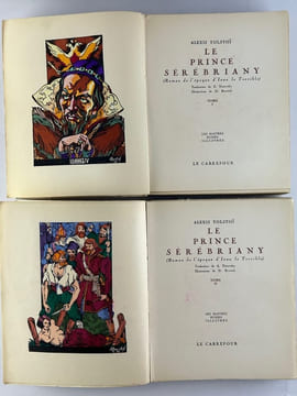 Le prince Sérébriany. (Roman de l'époque d'Ivan le Terrible). Traduction de S. Tirnovsky. Illustrations de D. Rawitch. Complet en deux tomes. . Alexis ...