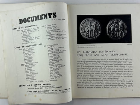 Documents. Numéro 2. Doctrines, archéologie, beaux-arts, ethnographie. Mai 1929. Jean BABELON. Un Eldorado macédonien, cinq siècles avant ...