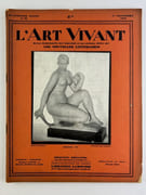 L'ART VIVANT, Revue bi-mensuelle des Amateurs et des Artistes éditée par Les Nouvelles Littéraires. 4e année, n°93. lllustration de couverture : Maillol. Nu.  par Collectif. Rédacteur en chef : Florent Fels