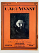 L'ART VIVANT, Revue bi-mensuelle des Amateurs et des Artistes éditée par Les Nouvelles Littéraires. 5e année, n°108. lllustration de couverture : Courbet, par lui-même. Lire dans ce numéro : DATES DE LA VIE DE COURBET par Collectif. Rédacteur en chef : Florent Fels
