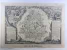 CARTE HISTORIEE - DEPARTEMENT DE LA DORGOGNE. Carte ancienne (45x32cm) sur acier de l'ATLAS NATIONAL ILLUSTRÉ de Victor LEVASSEUR. 1856. Coloris ...